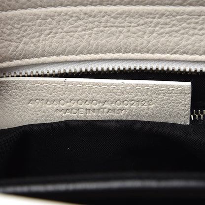 Balenciaga Calfskin Logo Small Shopping Tote White 7 of 7