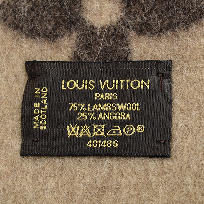 Louis Vuitton Wool Angora Monogram Blanket Marron 5 of 7