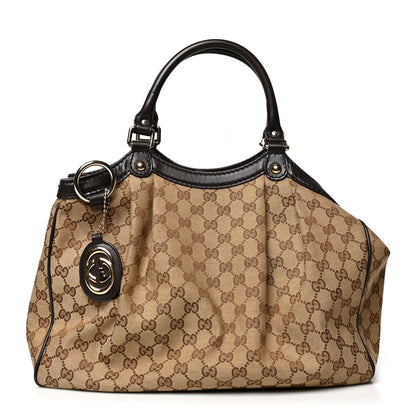 Gucci Monogram Medium Sukey Tote Dark Brown 1 of 12