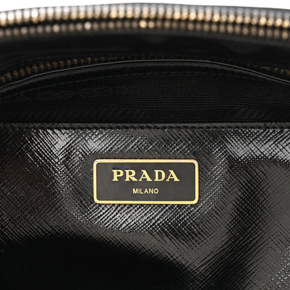 Prada Saffiano Vernice Medium Galleria Double Zip Tote Black 6 of 17