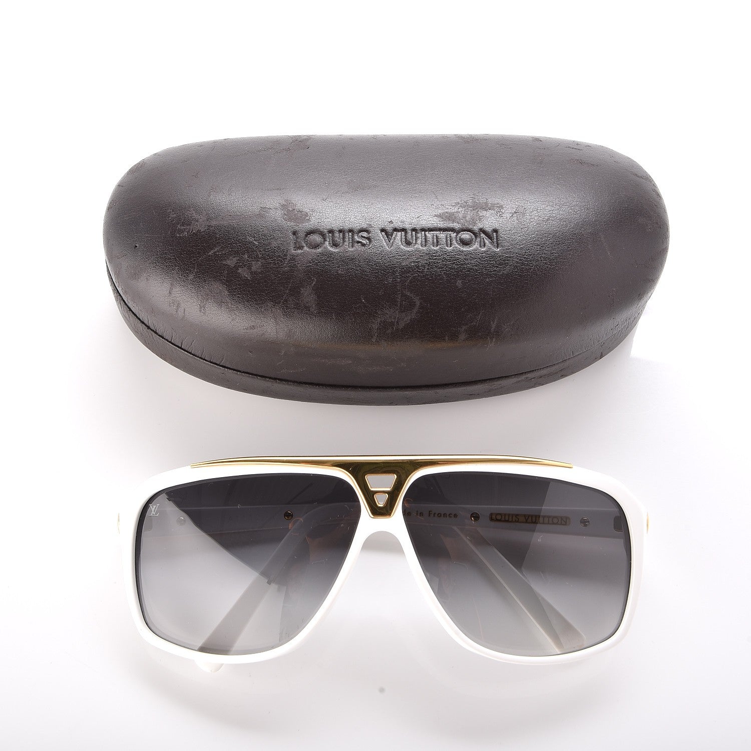 Louis Vuitton Evidence Sunglasses Z0351W White 9 of 9