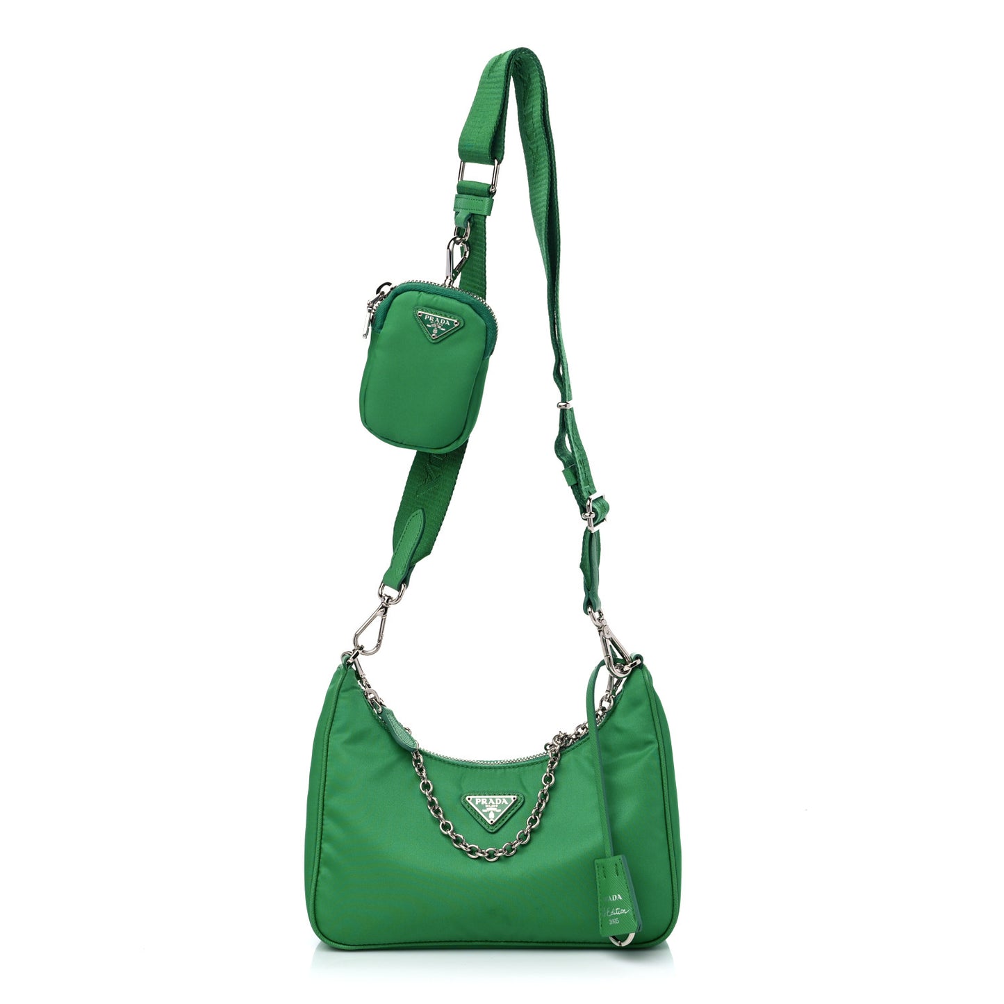 Nylon Re-Edition 2005 Shoulder Bag Menta