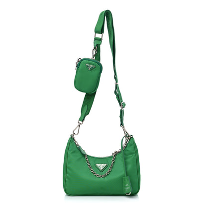 Prada Nylon Re-Edition 2005 Shoulder Bag Menta 1 of 7