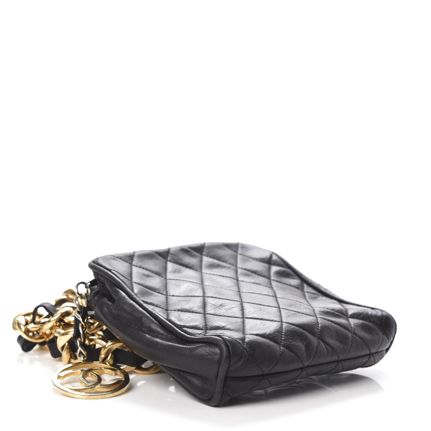 Chanel Lambskin Quilted Waist Belt Bag Black 5 of 10