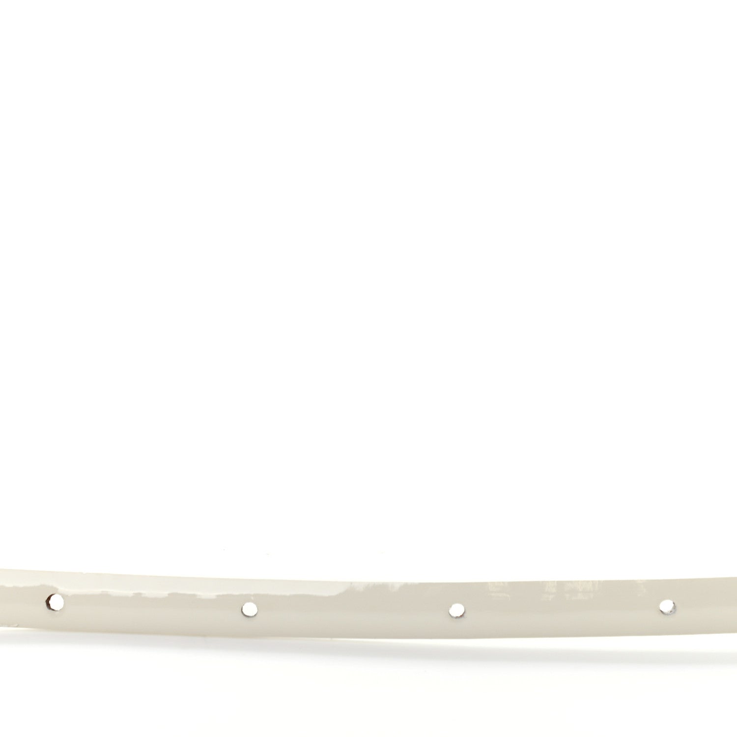 Chanel Patent Calfskin CC Logo Skinny Belt 80 32 White 6 of 8