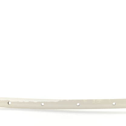 Chanel Patent Calfskin CC Logo Skinny Belt 80 32 White 6 of 8