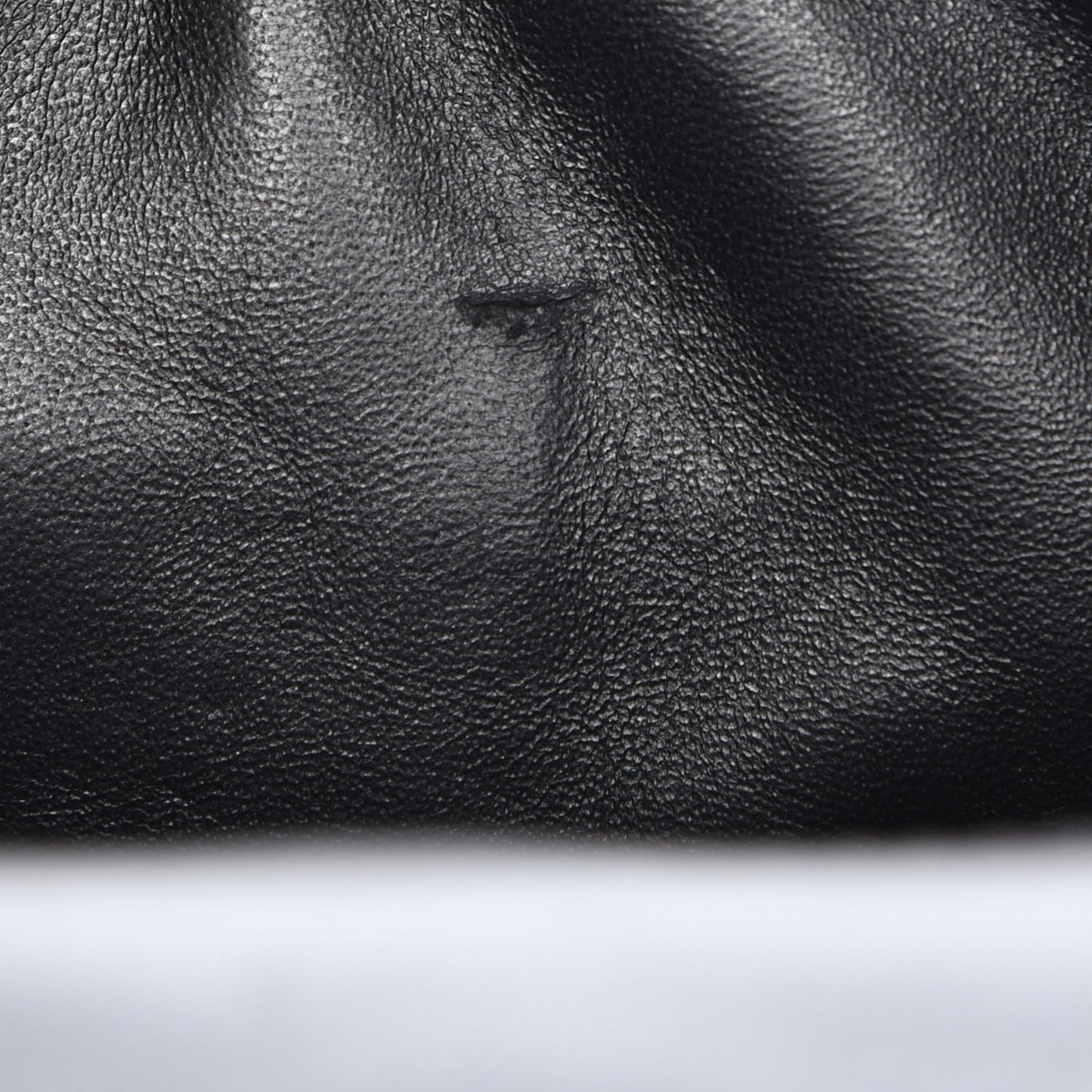 Patent Quilted Jumbo Single Flap Black