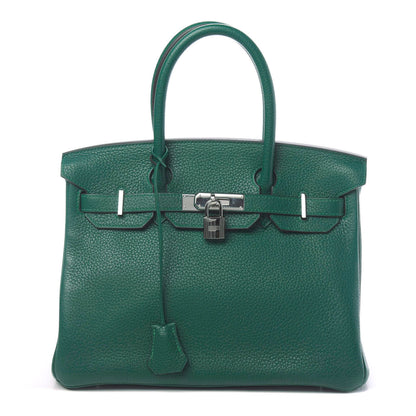Hermes Taurillon Clemence Birkin 30 Malachite 1 of 10