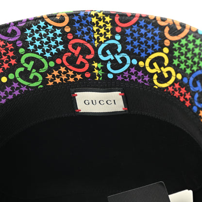 Gucci GG Supreme Monogram Psychedelic Fedora Hat S Multicolor 9 of 9