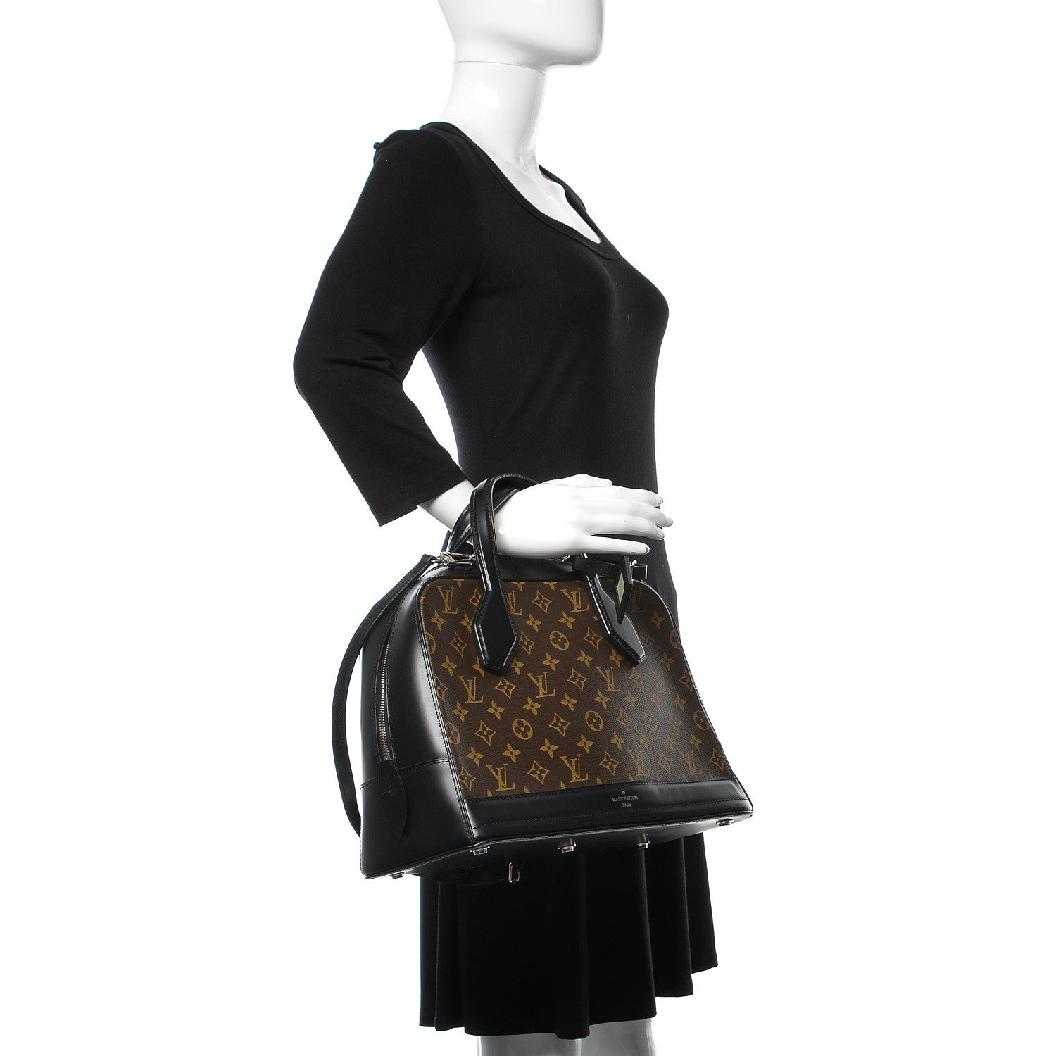 Louis Vuitton Monogram Dora MM Black 3 of 15