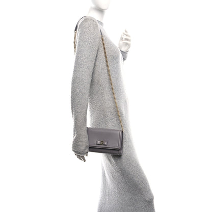 Salvatore Ferragamo Pebble Calfskin Mini Vara Bow Crossbody Bag Urban Grey 2 of 10