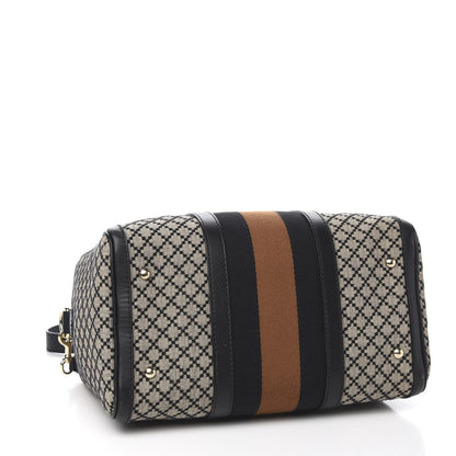 Gucci Diamante Vintage Web Medium Boston Black 3 of 13