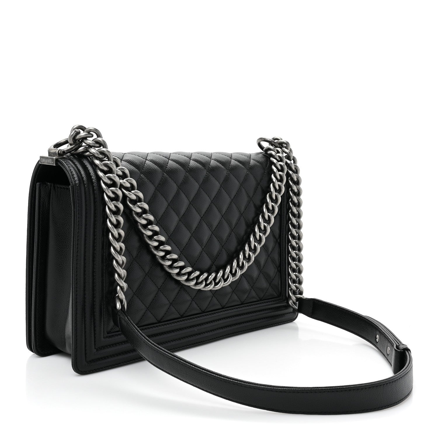 Chanel Caviar Quilted New Medium Boy Flap Black 3 of 10