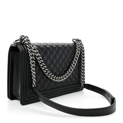 Chanel Caviar Quilted New Medium Boy Flap Black 3 of 10