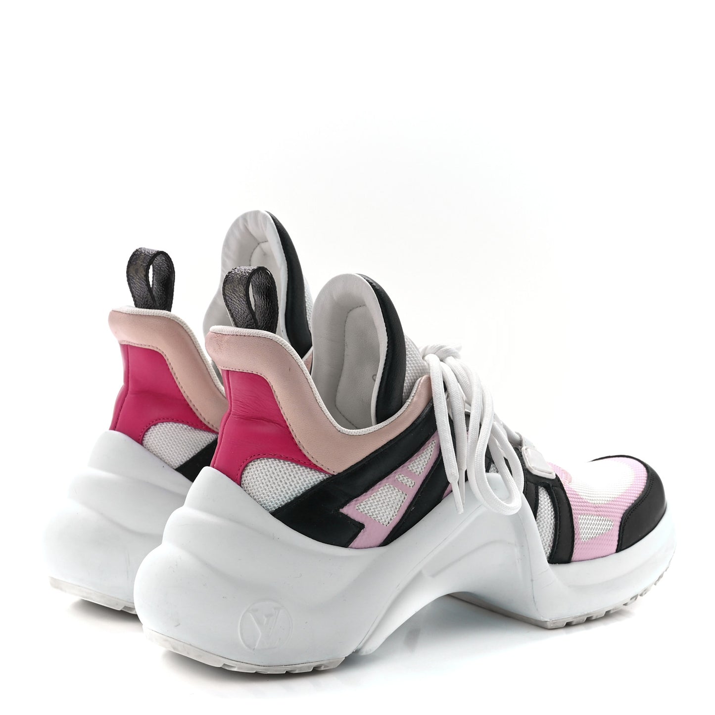 Calfskin Technical Nylon LV Archlight Sneaker 37 Rose Clair