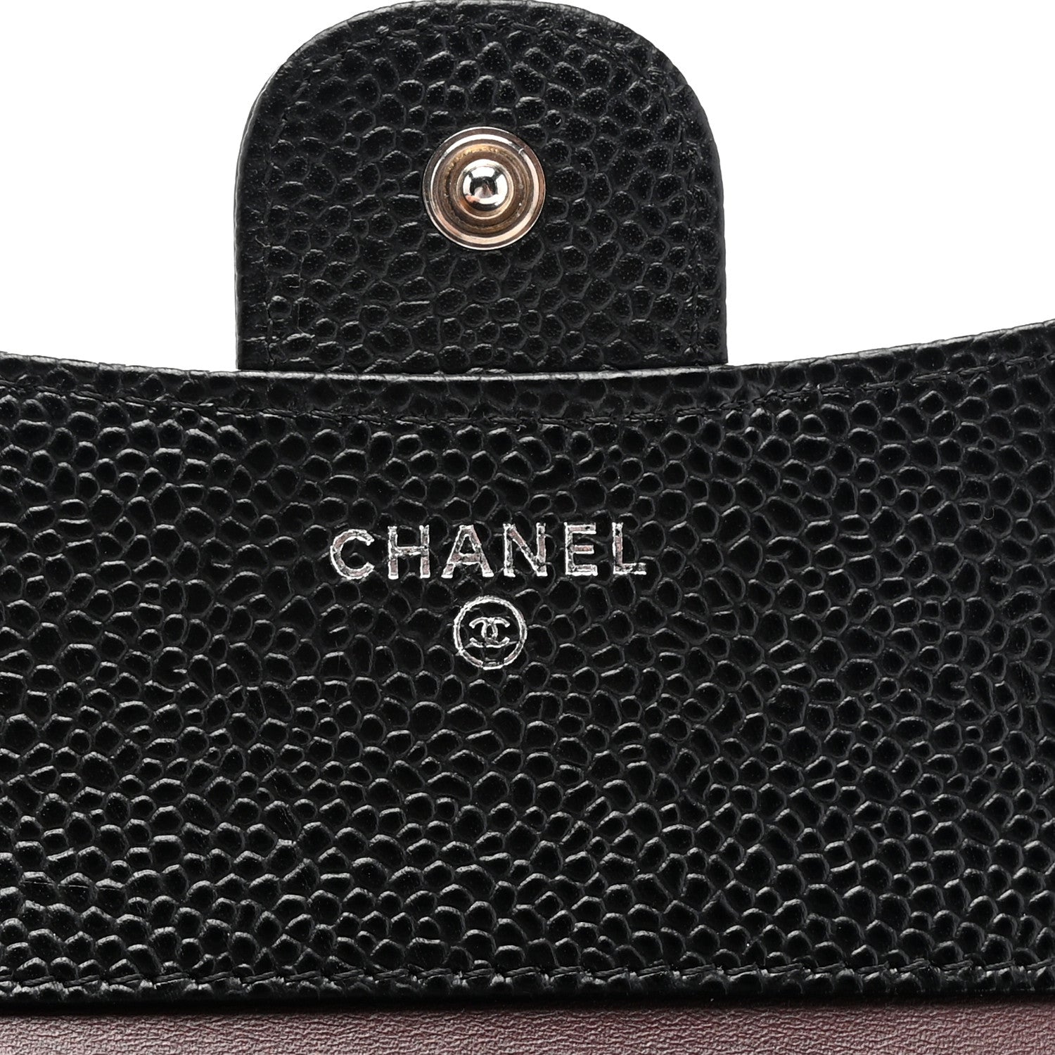 Chanel Caviar Quilted Compact Flap Wallet Black 6 of 8