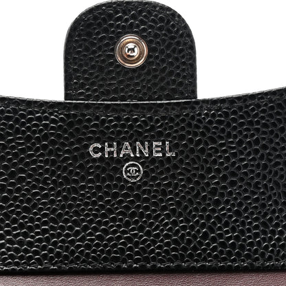 Chanel Caviar Quilted Compact Flap Wallet Black 6 of 8
