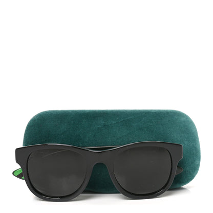Gucci Acetate Web Sunglasses GG 0003S Black Green 7 of 7