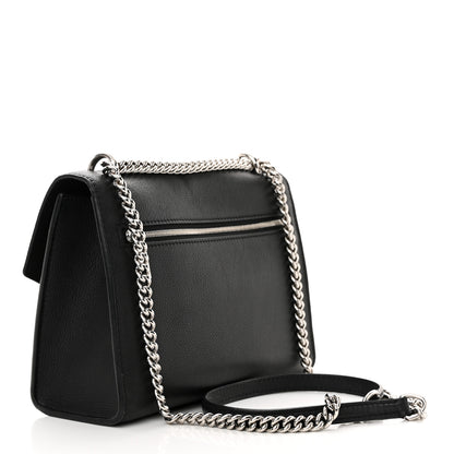 Louis Vuitton Soft Calfskin Mylockme Chain Bag BB Black 3 of 13