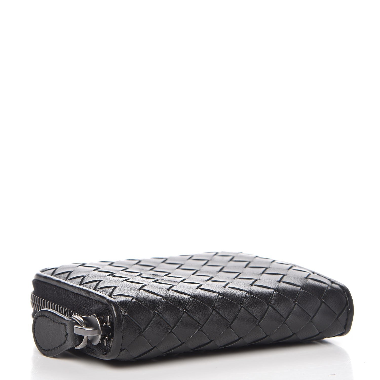 Bottega Veneta Nappa Intrecciato Zip Around Coin Purse Black 4 of 7