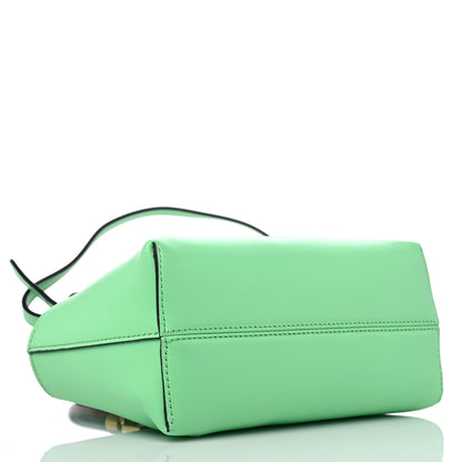 Fendi Vitello King Plexiglass Logo Embossed Mini By The Way Top Handle Boston Bag Edamame 4 of 9