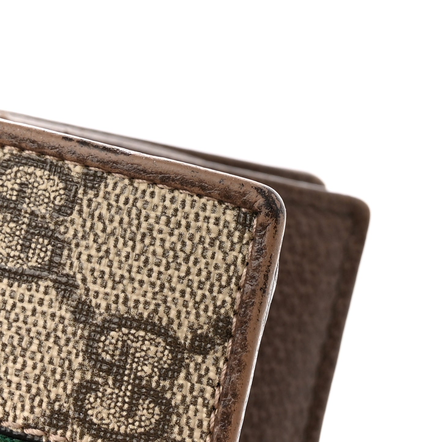 X DISNEY GG Supreme Monogram Web Three Little Pigs Ophidia Card Case Wallet Beige New Acero