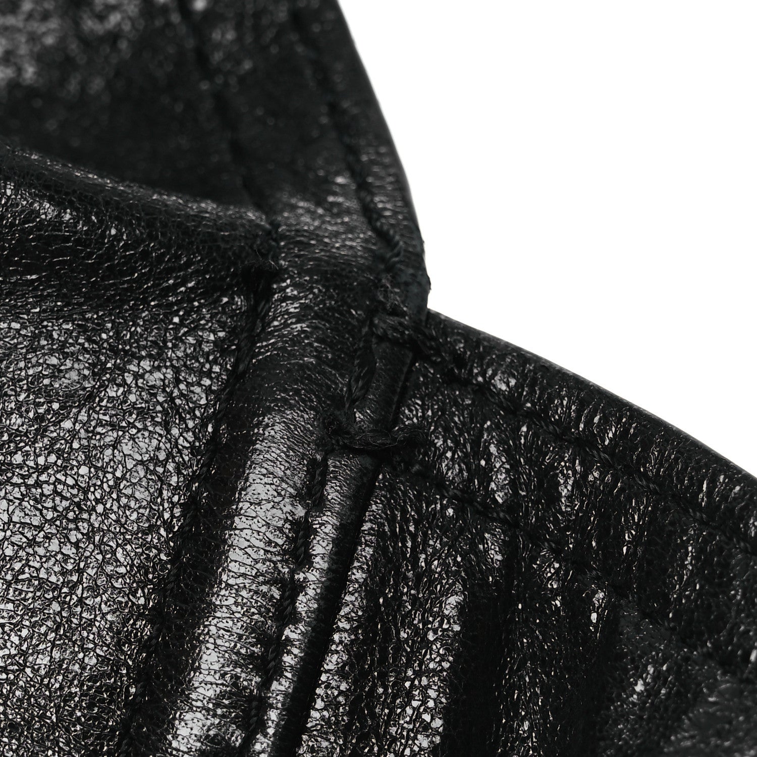 Christian Dior Crinkled Lambskin 135mm Saddle Belt S/M Black 8 of 9