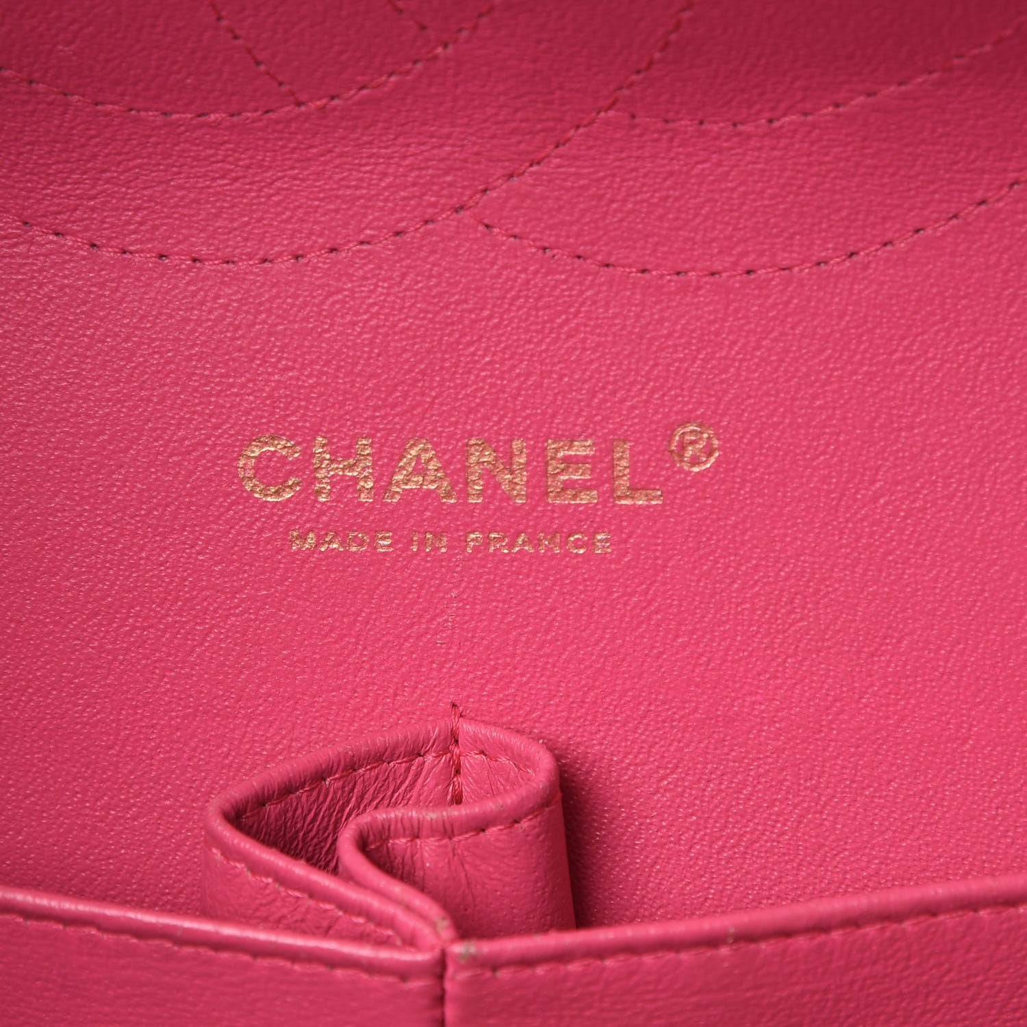 Chanel Lambskin Quilted Jumbo Double Flap Dark Pink 5 of 27