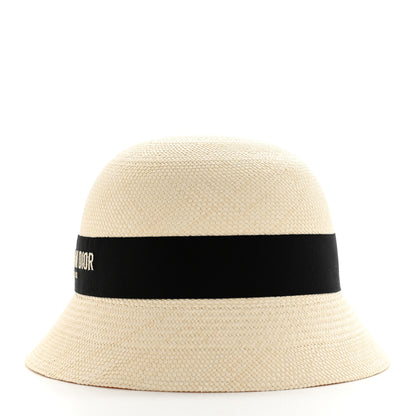 Christian Dior Straw D-Tulipe Brim Hat 6 of 10