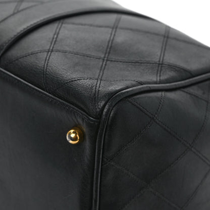 Chanel Calfskin Stitched CC Boston Black 11 of 12