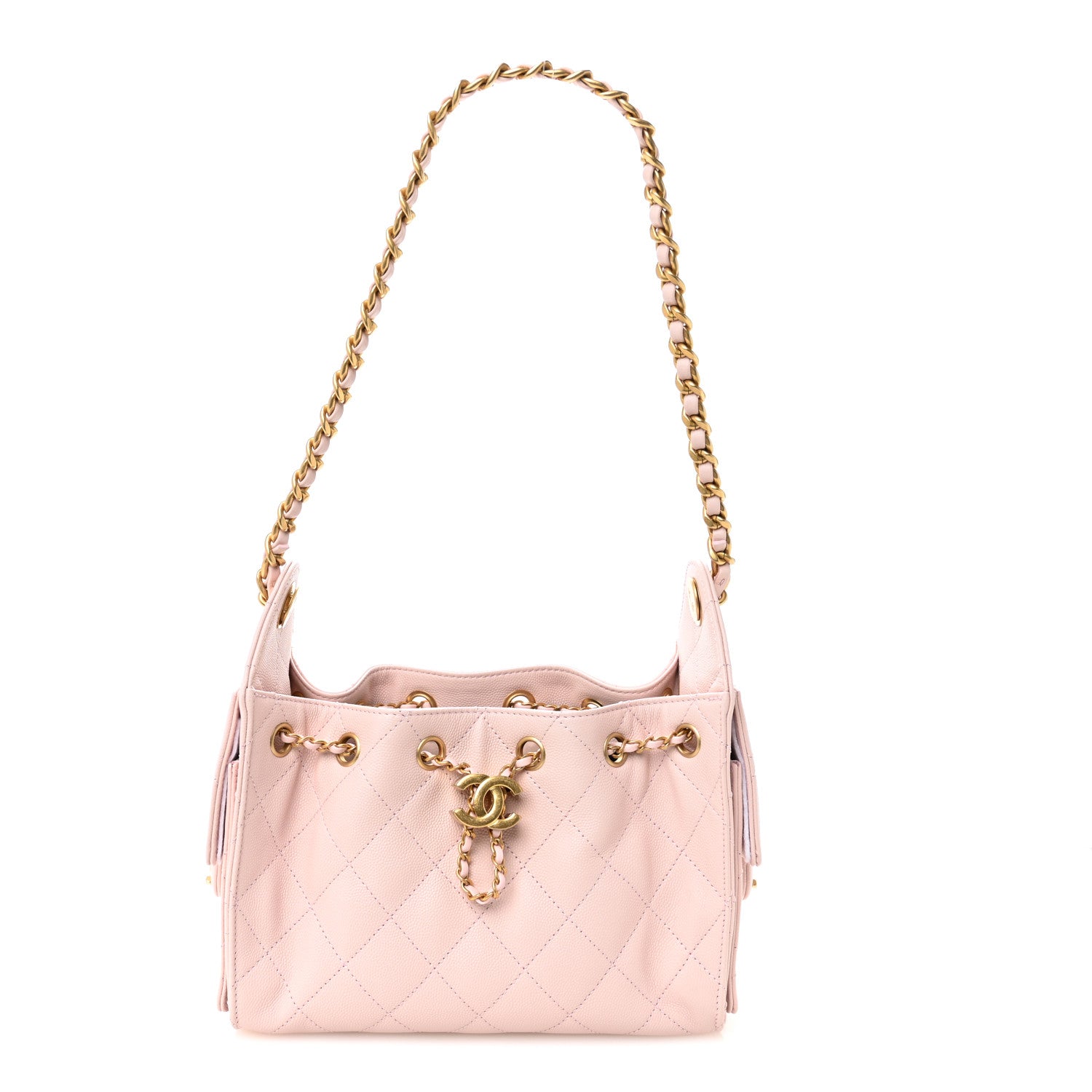 Chanel Caviar Quilted Mini Chanel 25 Handbag Light Pink 2 of 20