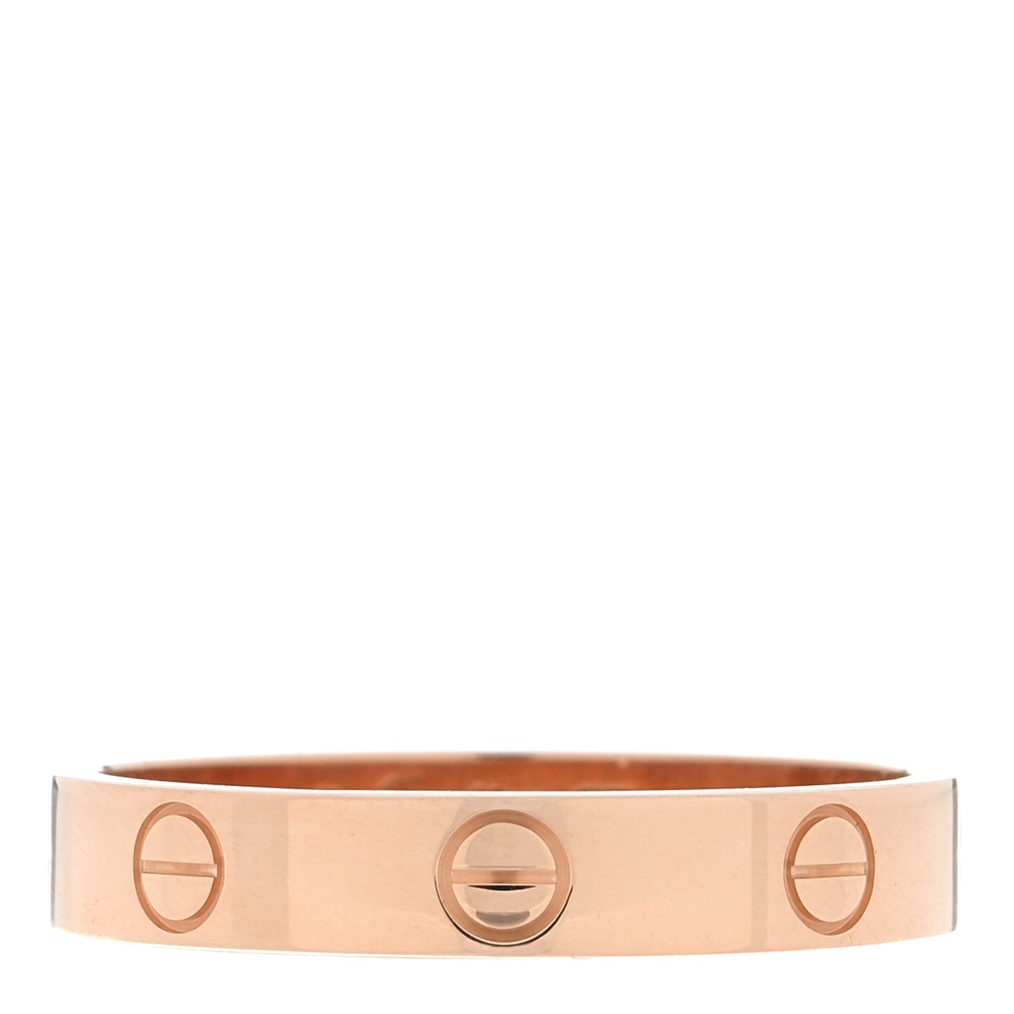 18K Pink Gold 3.5mm LOVE Wedding Band Ring 57 8