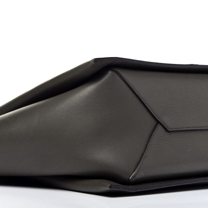Celine Calfskin Small Tri-Fold Shoulder Bag Anthracite 9 of 10