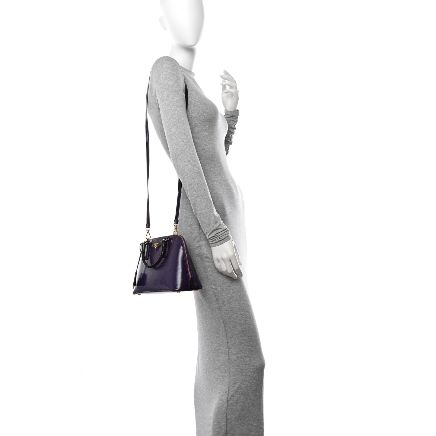 Saffiano Vernice Small Promenade Tote Viola