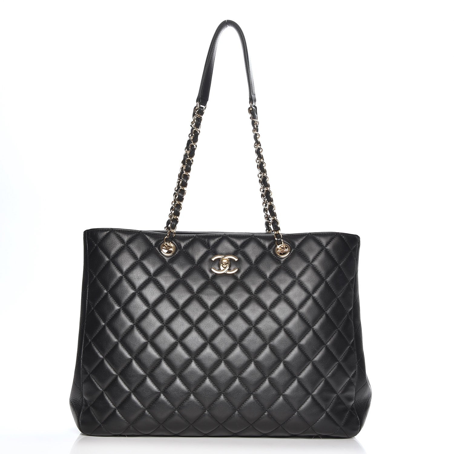 Chanel Calfskin Quilted Timeless Tote Black 1 of 7