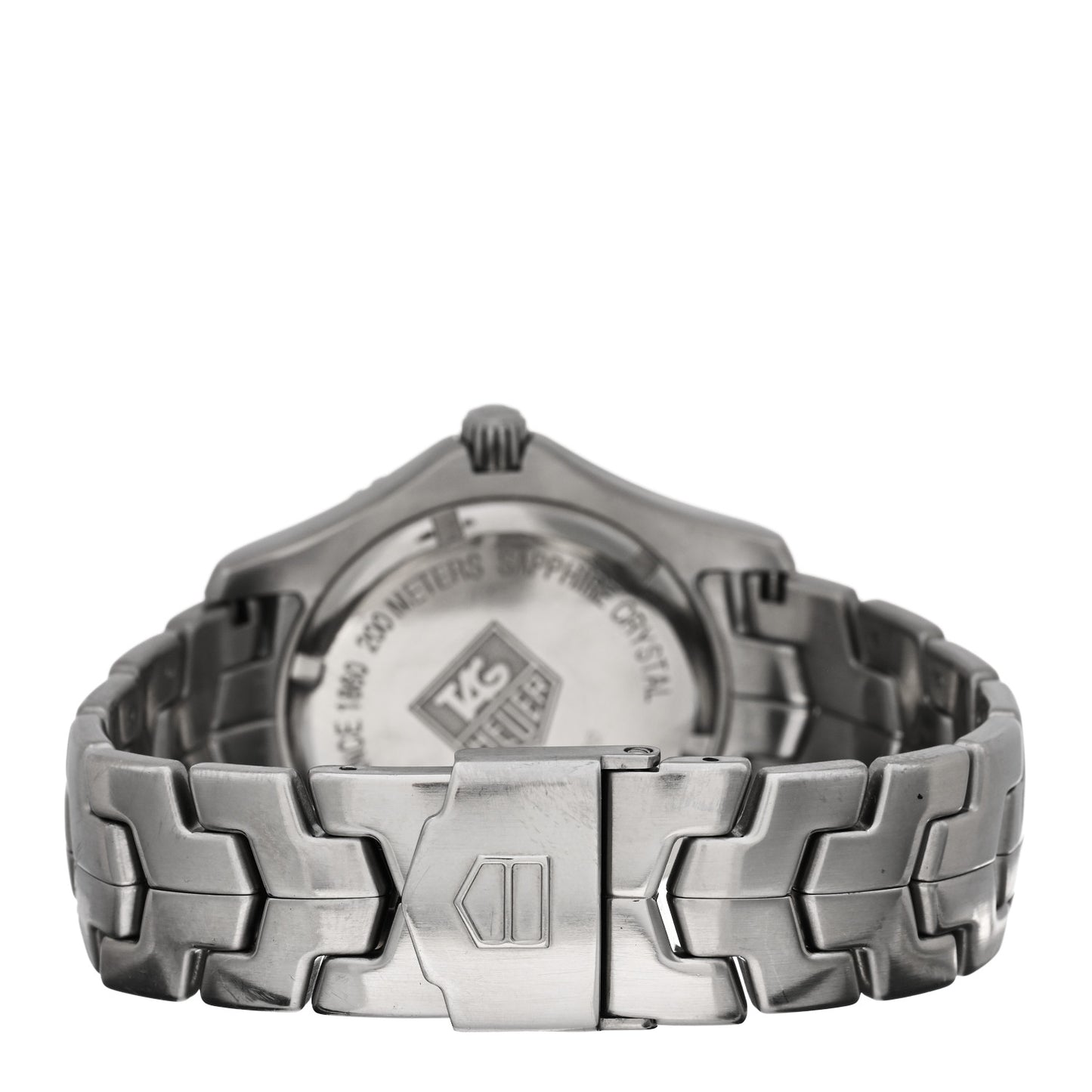 Stainless Steel 39mm Link Quartz Watch Silver WJ111-0