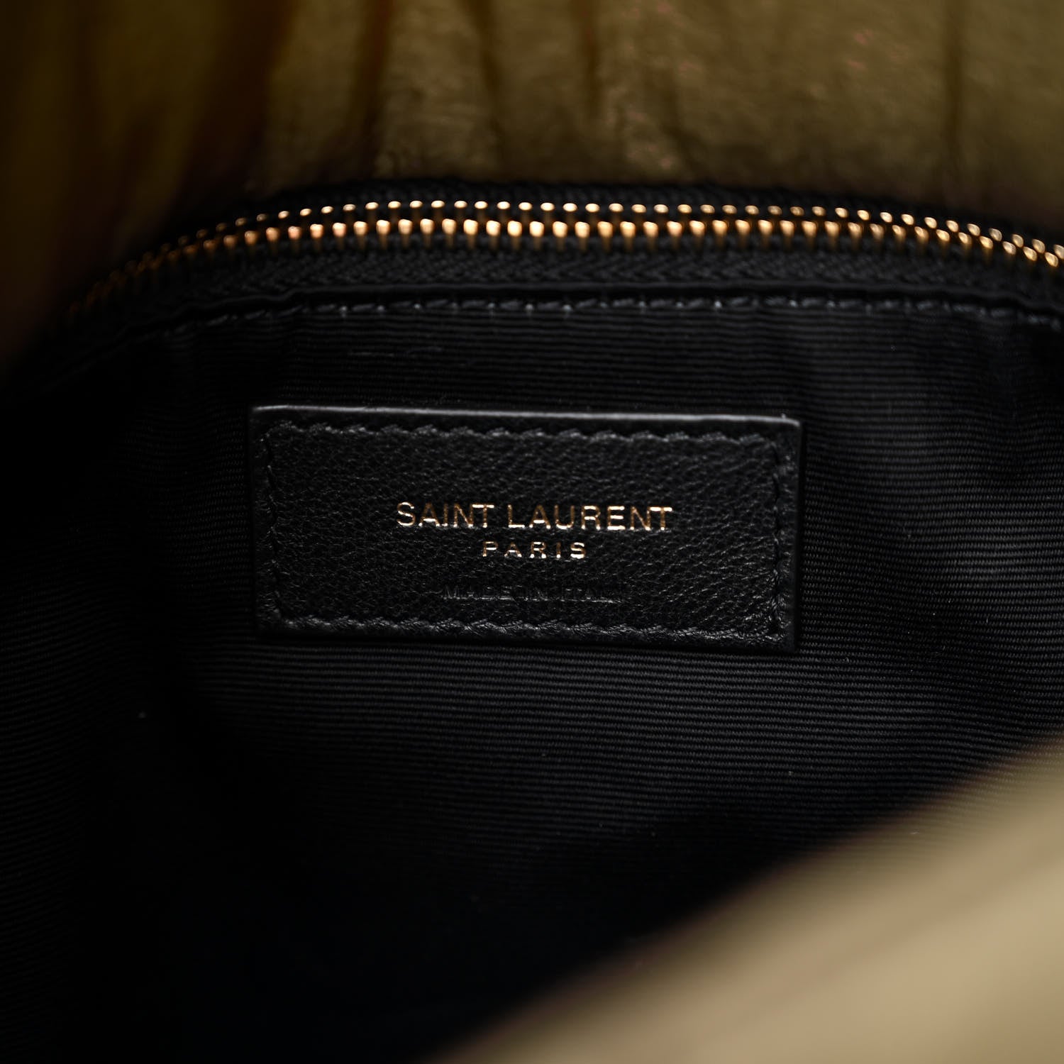 Saint Laurent Nylon Quilted Small Loulou Puffer Monogram Chain Satchel Military Green 6 of 9