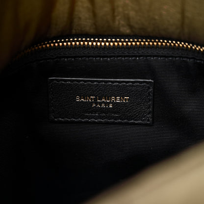 Saint Laurent Nylon Quilted Small Loulou Puffer Monogram Chain Satchel Military Green 6 of 9