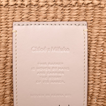 Chloe Raffia Large Woody Tote Wild Grey 6 of 12