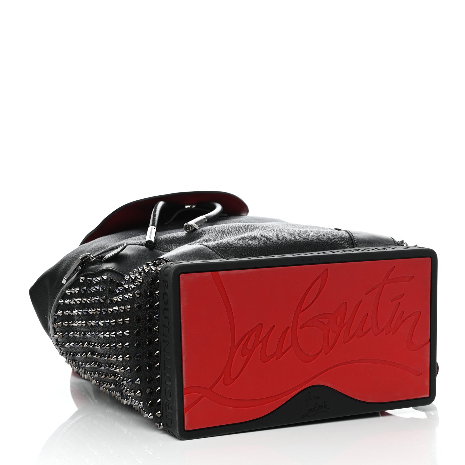 Christian Louboutin Calfskin Spiked Explorafunk Backpack Black 4 of 10