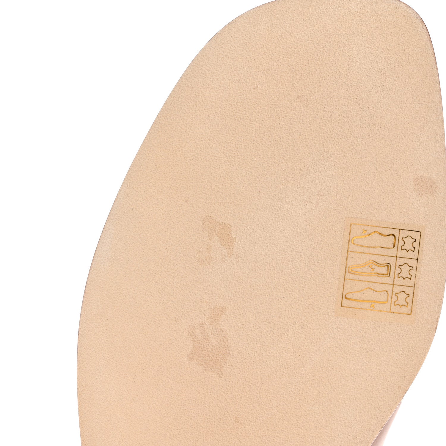 Hermes Box Calfskin Oran Sandals 38 Gold 9 of 10