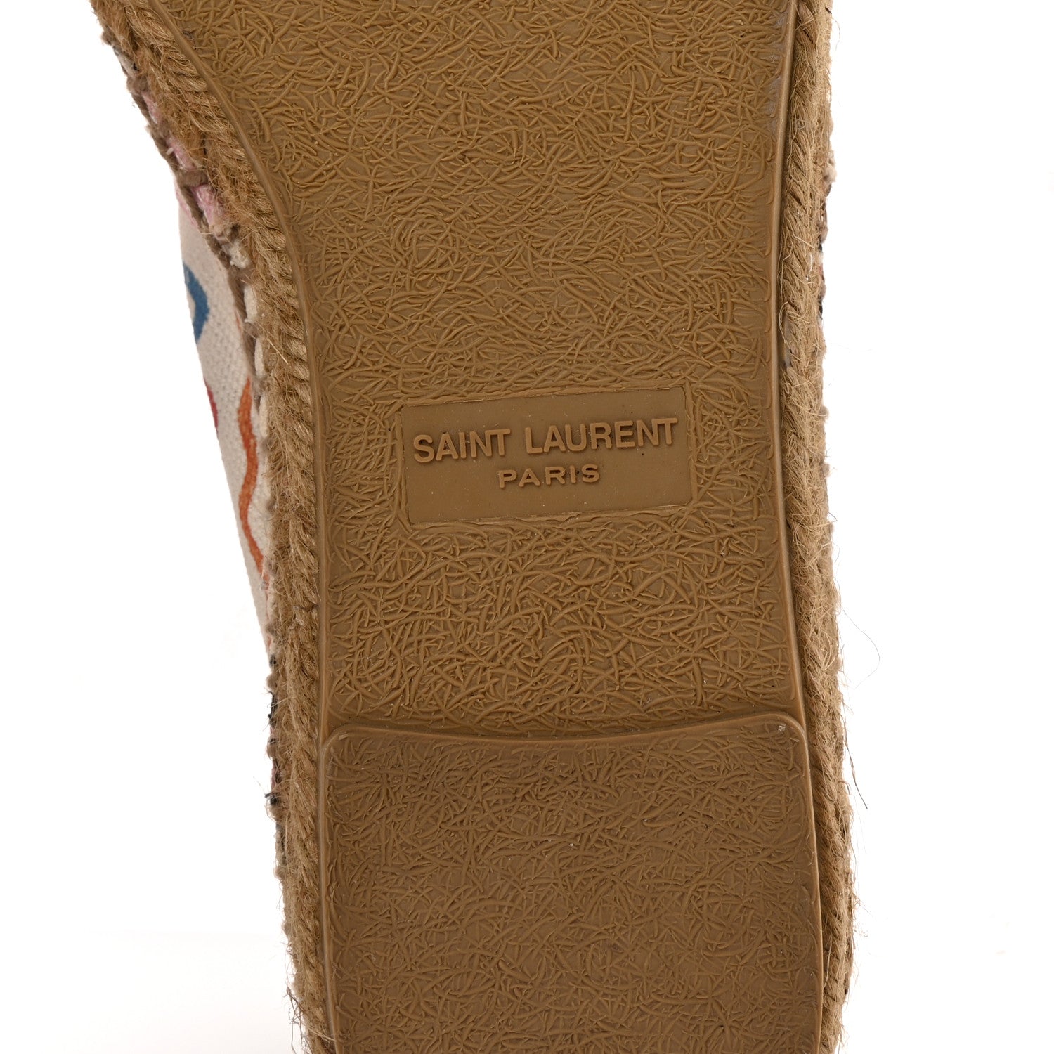 Saint Laurent Canvas Perseo Logo Embroidered Espadrilles 40 Multicolor 7 of 10