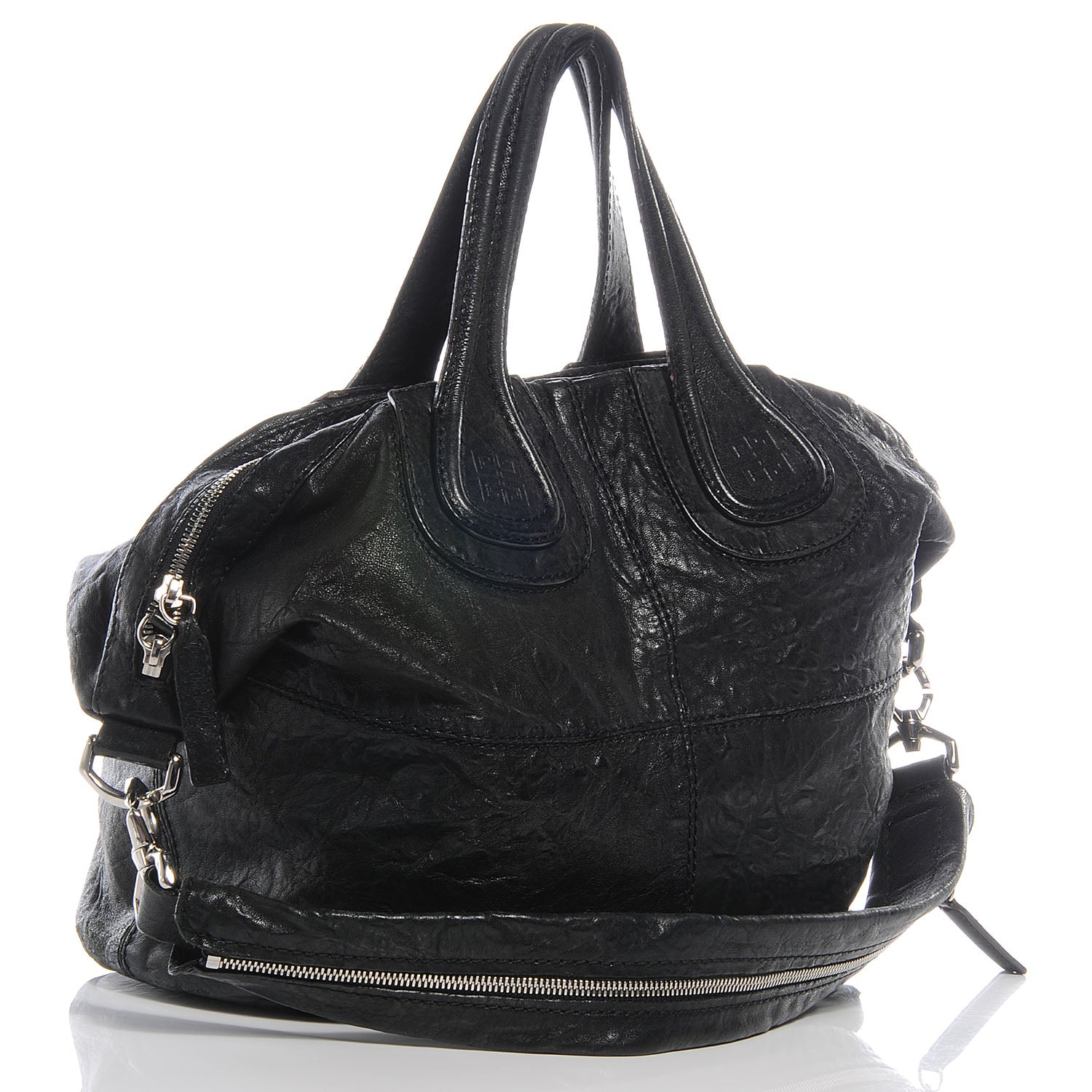Givenchy Wrinkled Lambskin Medium Nightingale Black 3 of 6