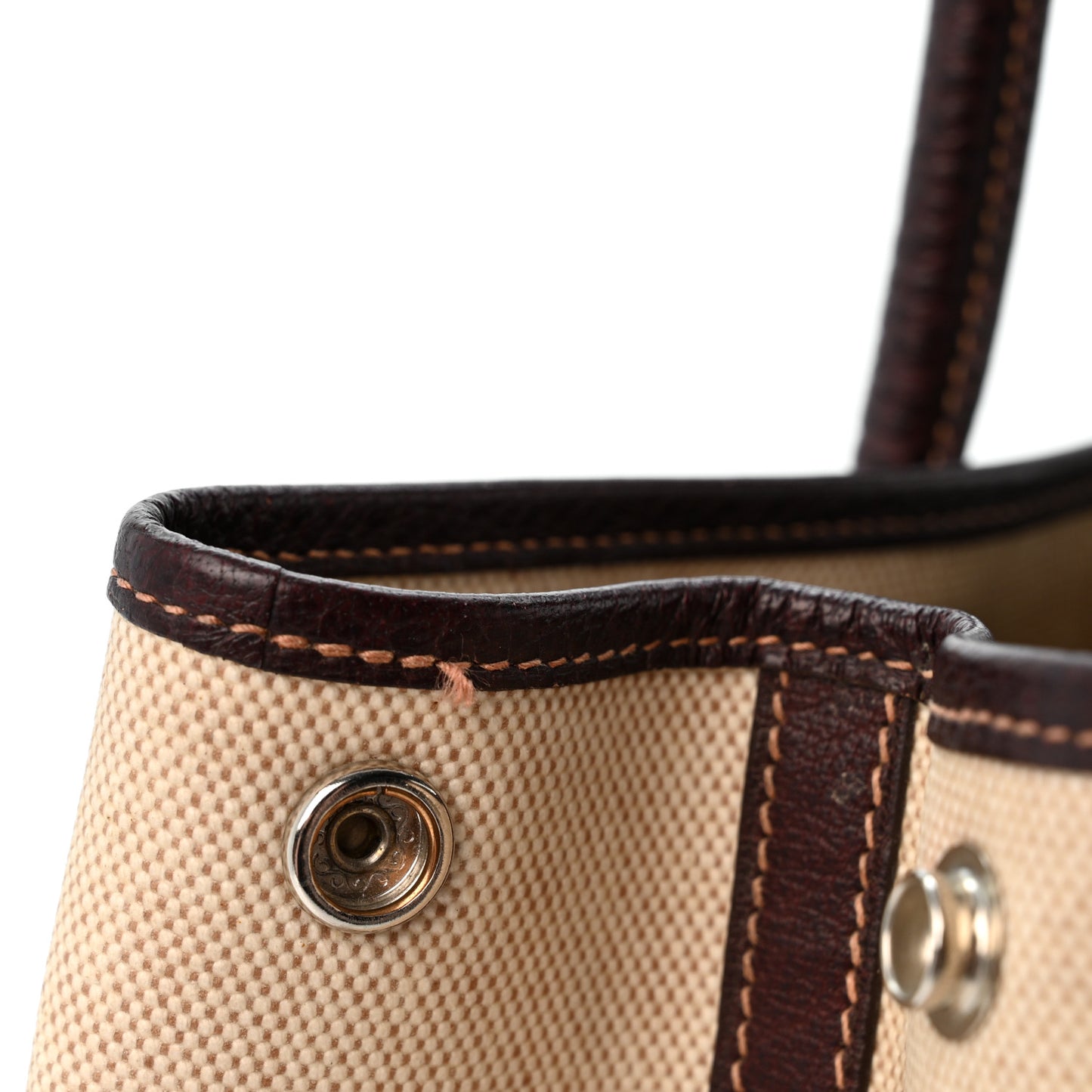Toile Buffle Skipper Garden Party 36 MM Tote  Marron Fonce