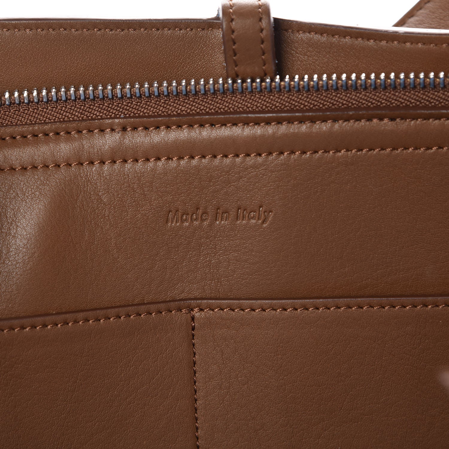 Celine Calfskin Medium Tri-Fold Bag Taupe 7 of 7