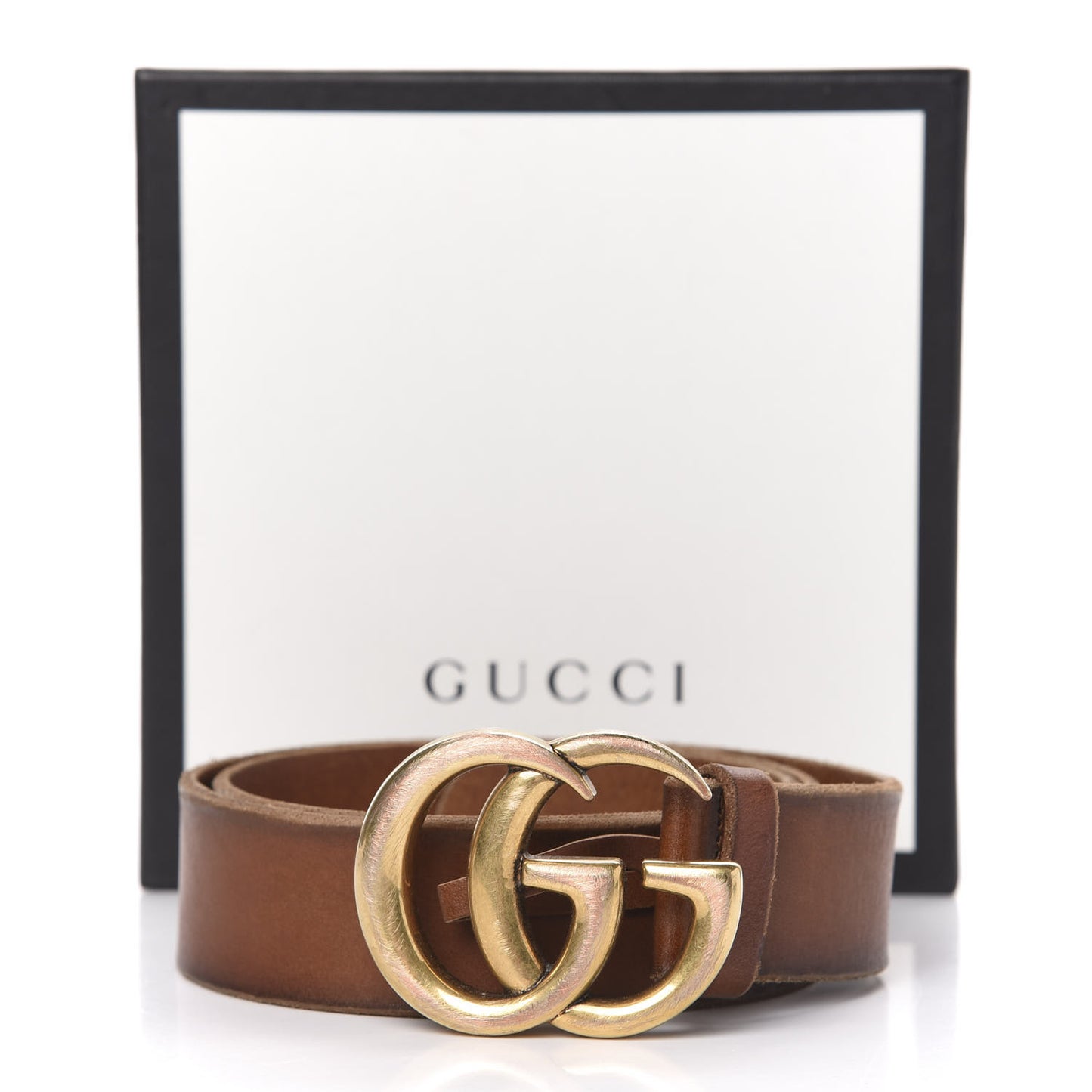 Faded Calfskin Double G 40mm Belt 85 34 Cuir