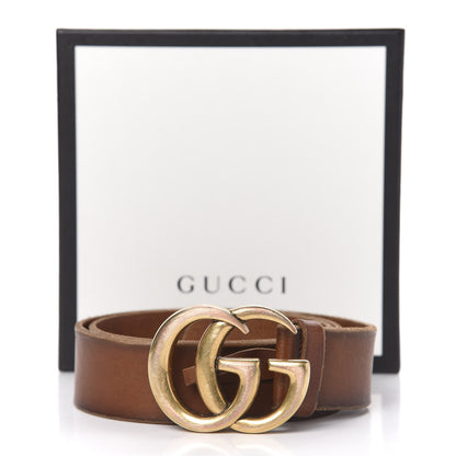 Gucci Faded Calfskin Double G 40mm Belt 85 34 Cuir 10 of 10
