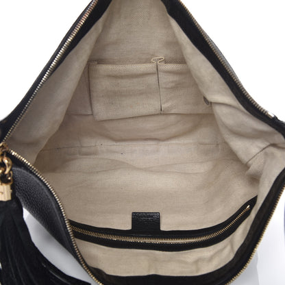 Gucci Pebbled Calfskin Medium Soho Hobo Black 5 of 12