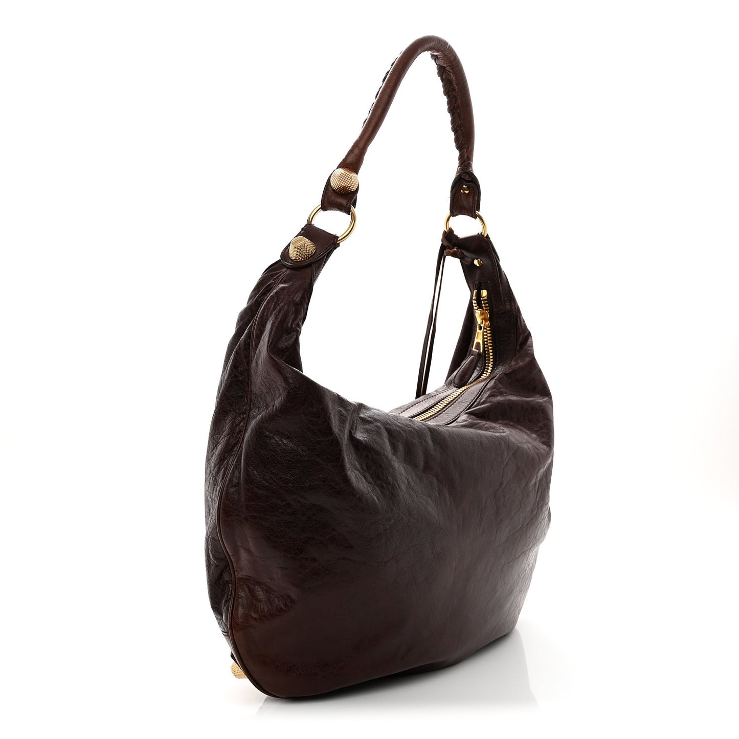 Chevre Giant 21 Gold Hardware Hobo Mogano