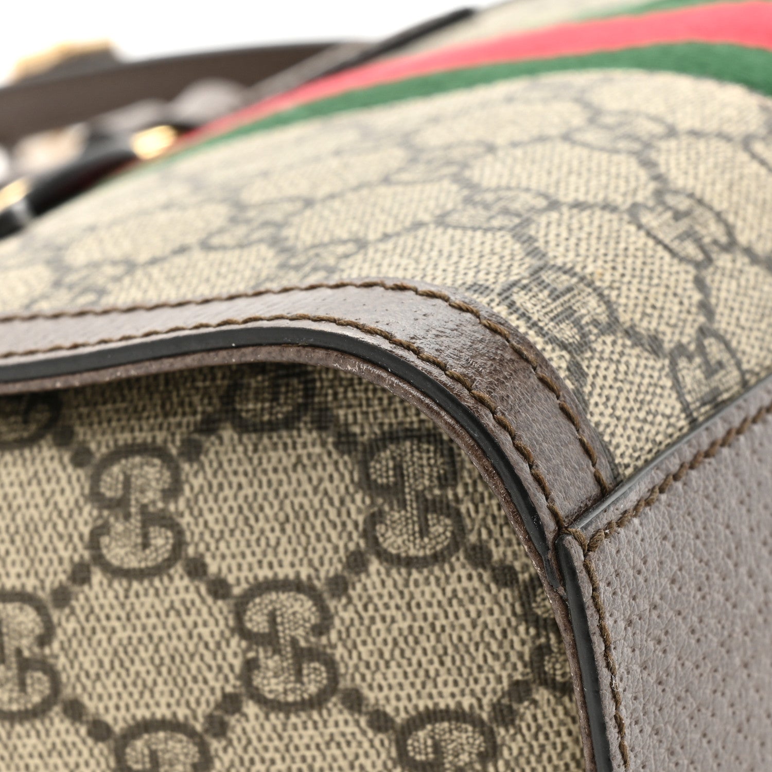 Gucci GG Supreme Monogram Small Ophidia Tote Bag Brown 10 of 14